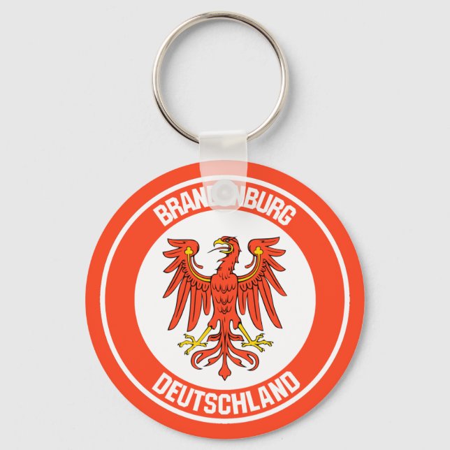 Brandenburg Round Emblem Key Ring (Front)