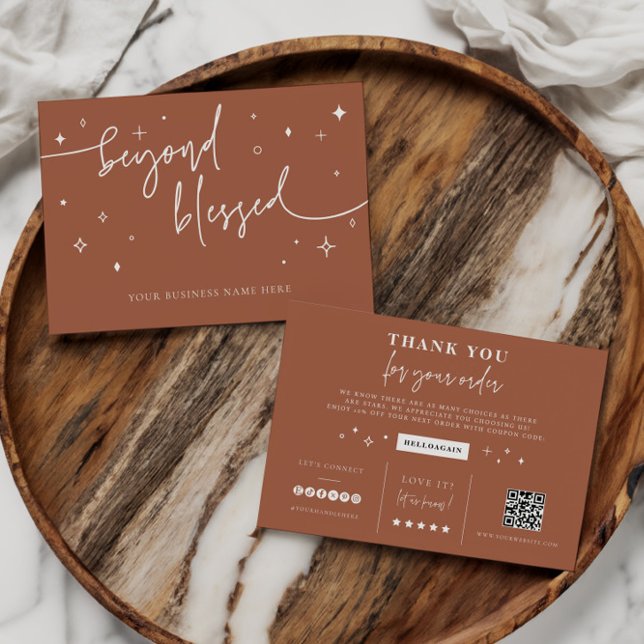 Branding Coupon Card Small Business Shop Thank you (Creator Uploaded)