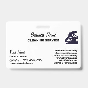 Branding For Pressure Cleaning Business ID Badge