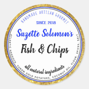 Branding Gold Trim Ingredients Food Label