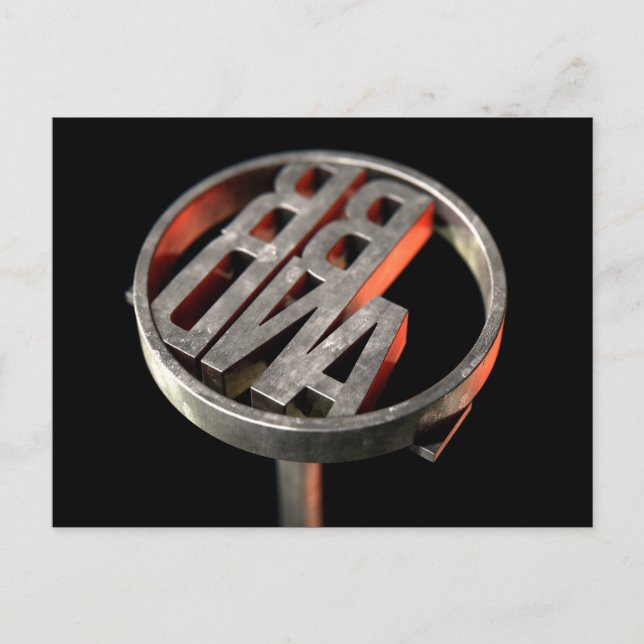Branding Iron Brand Postcard (Front)