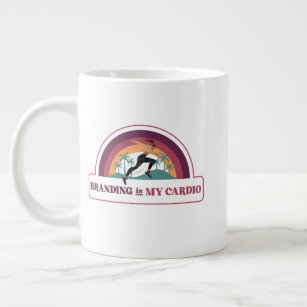 Branding is my cardio - Marketing Manager Large Coffee Mug