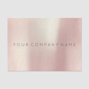 Branding Lux Pink Rose Gold Blush Metallic Powder Tissue Paper