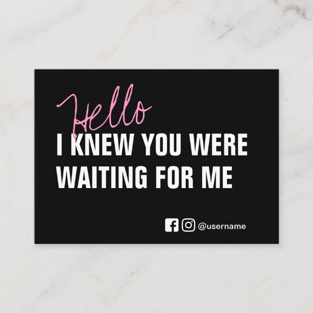 Branding Thank You Small Business Packing Black Business Card (Front)