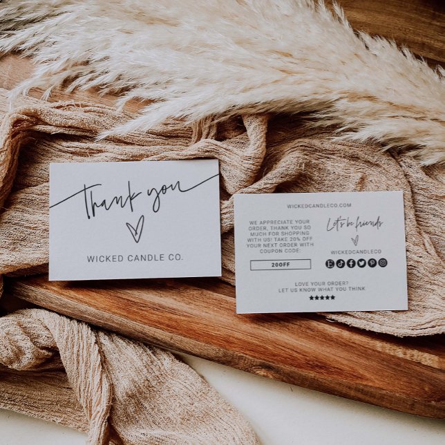 Branding Thank You Small Business Packing Card (Creator Uploaded)