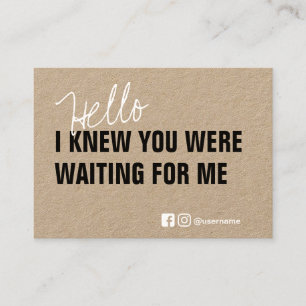 Branding Thank You Small Business Packing Kraft Business Card