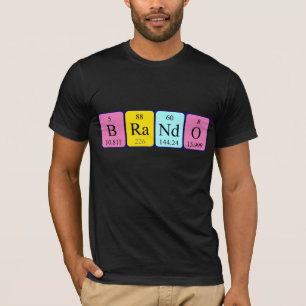 Brando periodic table name shirt