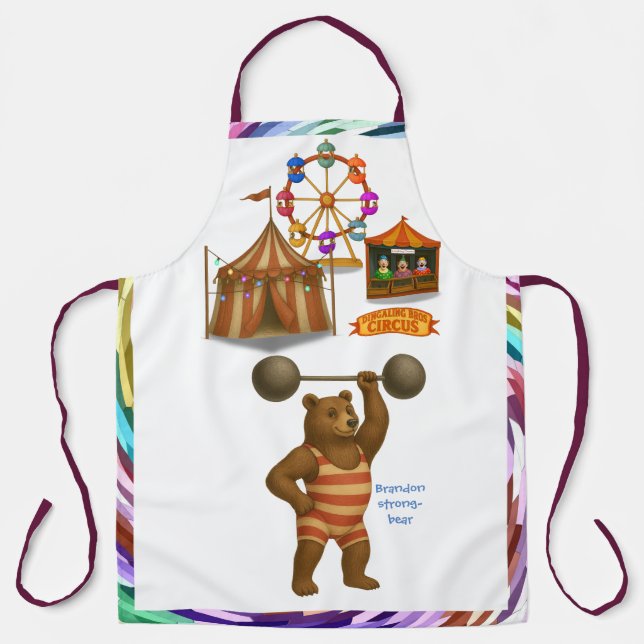 Brandon, circus strong-bear apron (Front)