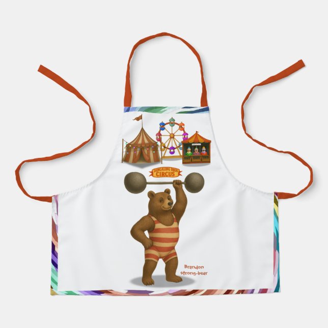 Brandon, circus strong-bear apron (Front)