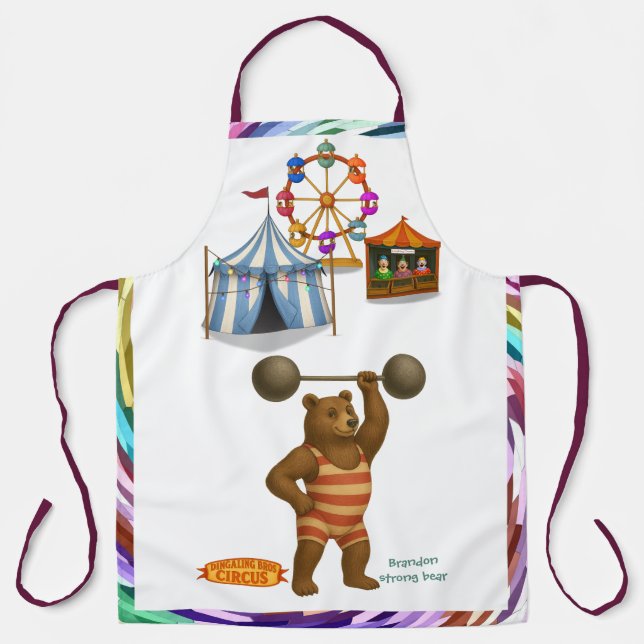 Brandon, circus strong bear apron (Front)