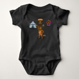 Brandon, circus strong-bear baby bodysuit