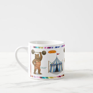 Brandon, circus strong bear espresso cup