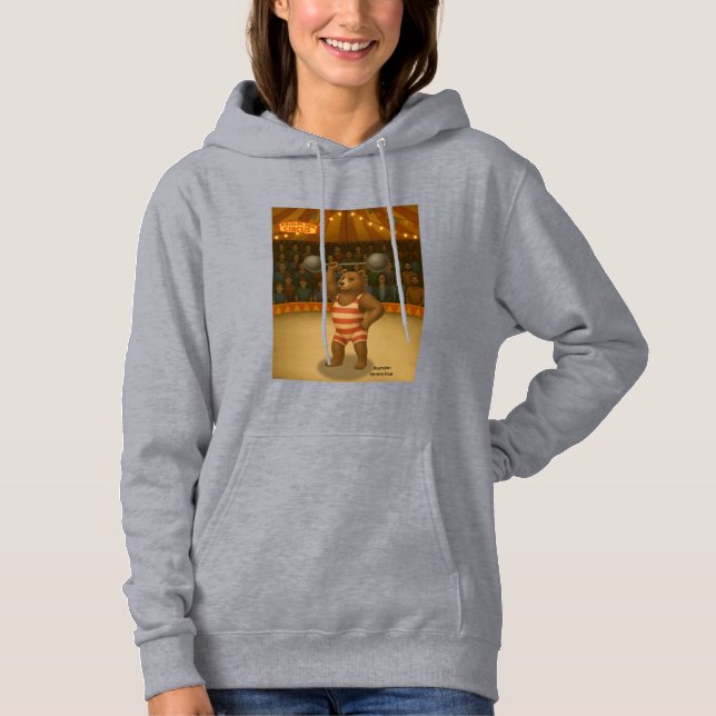 Brandon, circus strong bear hoodie (Front)