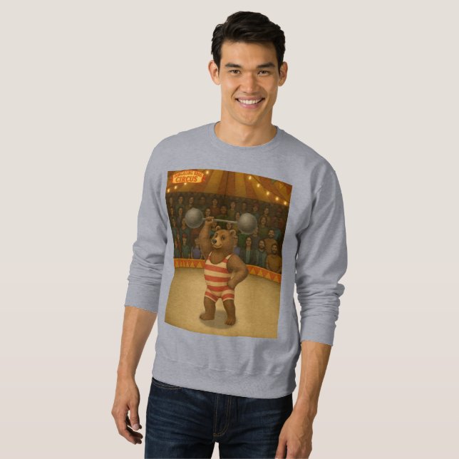 Brandon, circus strong-bear sweatshirt (Front Full)