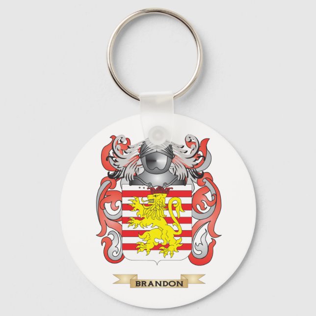 Brandon Coat of Arms (Family Crest) Key Ring (Front)