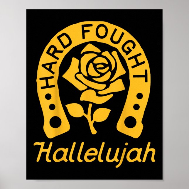 Brandon Hard Fought Hallelujah Praise Jesus Lake M Poster (Front)