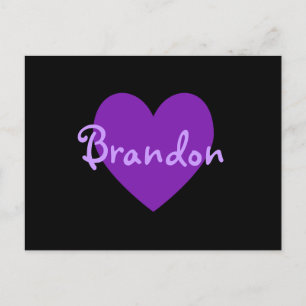 Brandon in Purple Postcard
