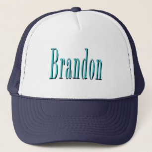 Brandon, Name Blue Logo, Trucker Hat