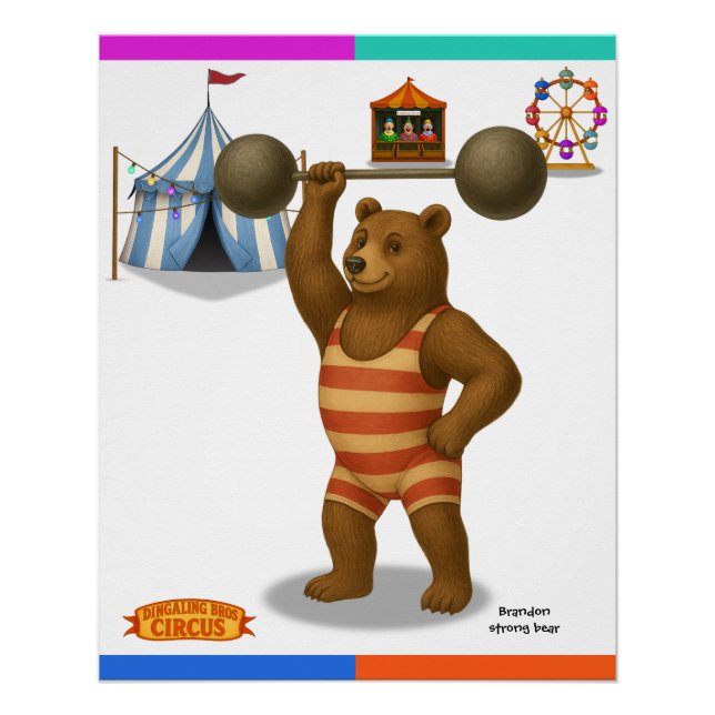 Brandon, strong bear poster (Front)