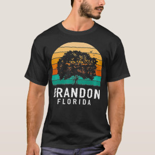 Brandon Vintage Sunset Florida Souvenir Premium  T-Shirt