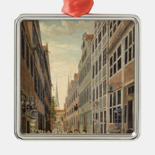 Brandstweite in Hamburg, 1775 Metal Tree Decoration