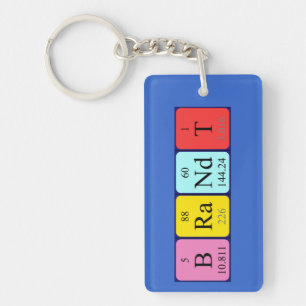 Brandt periodic table name keyring