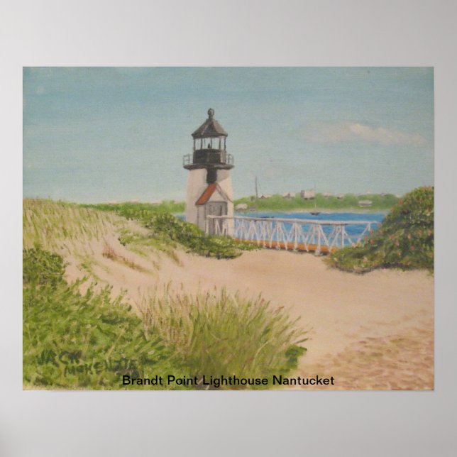 Brandt Point Lighthouse - Nantucket Poster (Front)