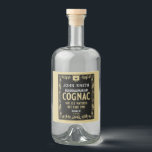 Brandy Lover Quadragenarian Birthday Liquor Bottle Label<br><div class="desc">Brandy Lover Quadragenarian Birthday. ©Copyright HGIFY Stores Only. All Rights Reserved. Say it with this original and clever birthday gift ideal as a bottle label on any of their favourite drinks. Quadragenarian a person aged 40 - 49. Add their name and birth year.</div>