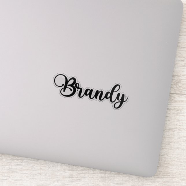 Brandy Name - Handwritten Calligraphy (Detail)