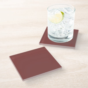 Brandy  (solid colour)  Glass Coaster