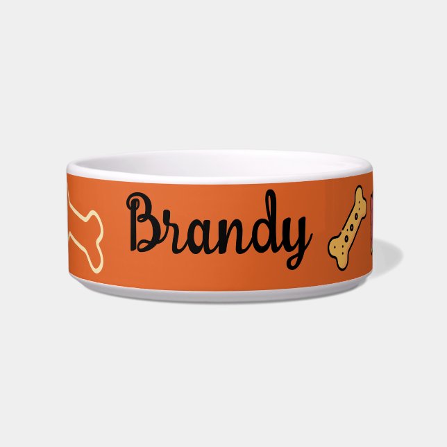 "Brandyl" Coordinated Customisable Pet Bowl (Front)