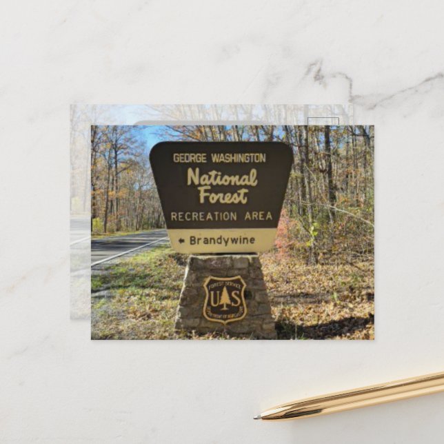 Brandywine Campground Postcard (Front/Back In Situ)