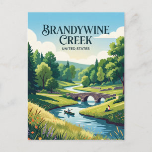 Brandywine Creek State Park Delaware Postcard
