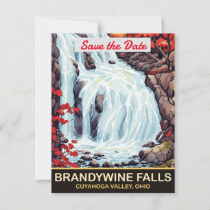 Brandywine Falls Ohio Wedding Invitation