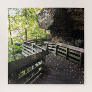 brandywine falls wooden path jigsaw puzzle