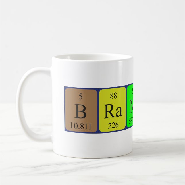 Branislav periodic table name mug (Left)
