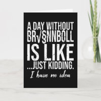 Brännboll funny sports gift idea