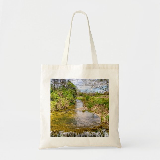 Branson Fall Creek Stream Tote Bag (Front)