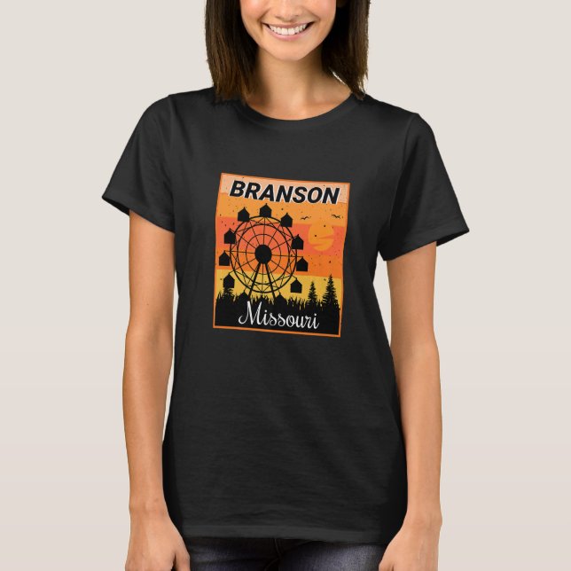 Branson Missouri Big wheel Vacation Camping Hiking T-Shirt (Front)