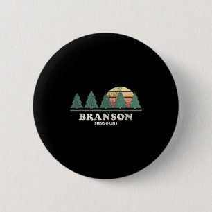 Branson Mo Vintage Throwback Tee Retro 70s Design  6 Cm Round Badge