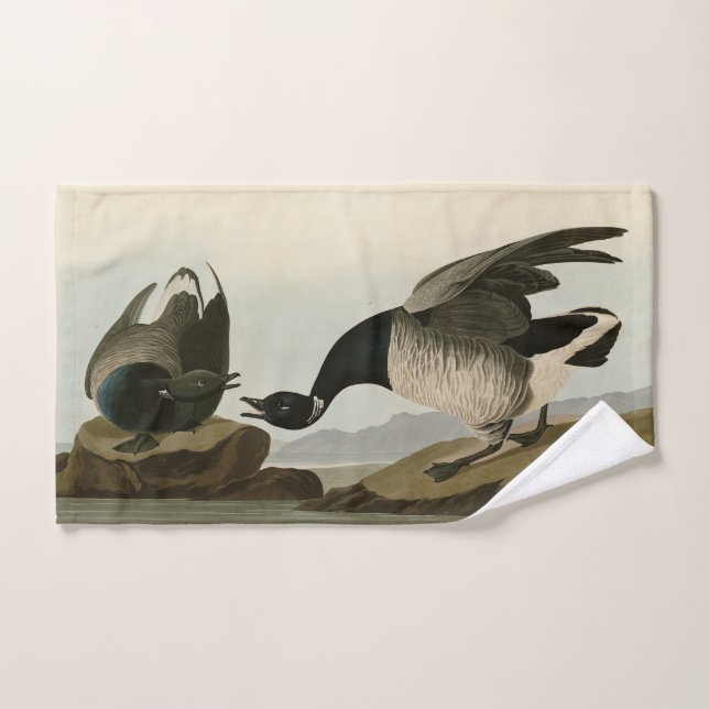 Brant Goose (Brant) from Audubon Birds of America Bath Towel Set (Hand Towel)