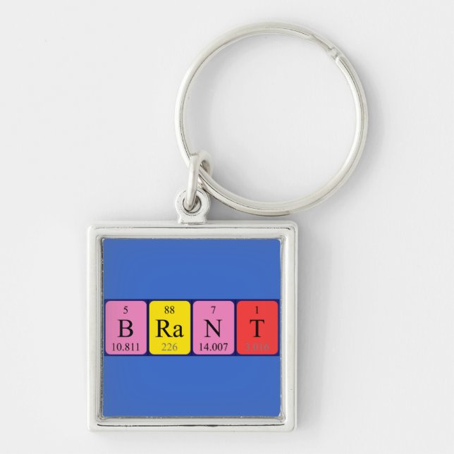 Brant periodic table name keyring (Front)