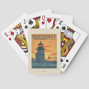 Brant Point Lighthouse Nantucket MA Playing Cards