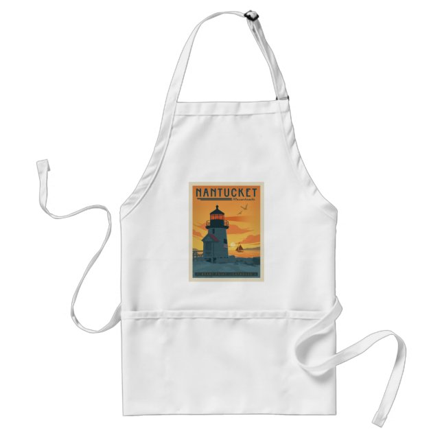 Brant Point Lighthouse | Nantucket MA Standard Apron (Front)