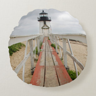 Brant Point Lighthouse Round Cushion