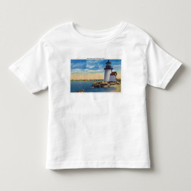 Brant Point Lighthouse Scene Toddler T-Shirt (Front)