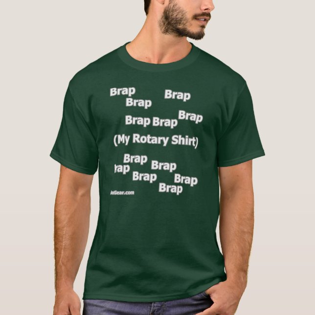 Brap Brap Brap Rotary - Dark T-Shirt by BoostGear (Front)