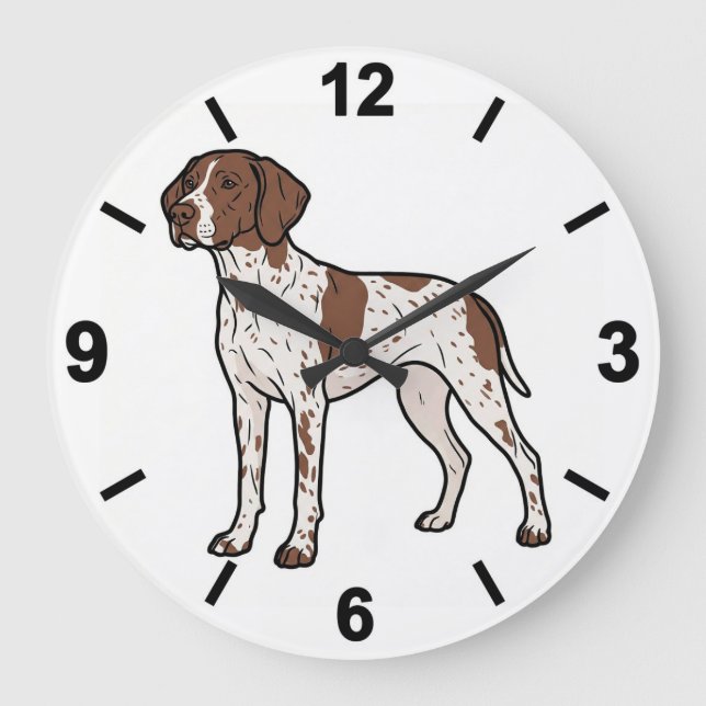 Braque Francais Dog Wall Clock Pet Home Decor (Front)