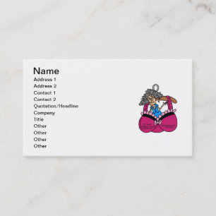 Bras and Wrinkles Humour Business Card