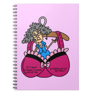 Bras and Wrinkles Humour Notebook
